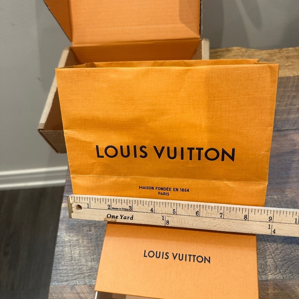 Louis Vuitton Orange Packaging Set Box Shopping Bag Shipping Box - Picture 5 of 6